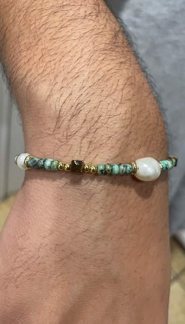 African Turquoise Bracelet