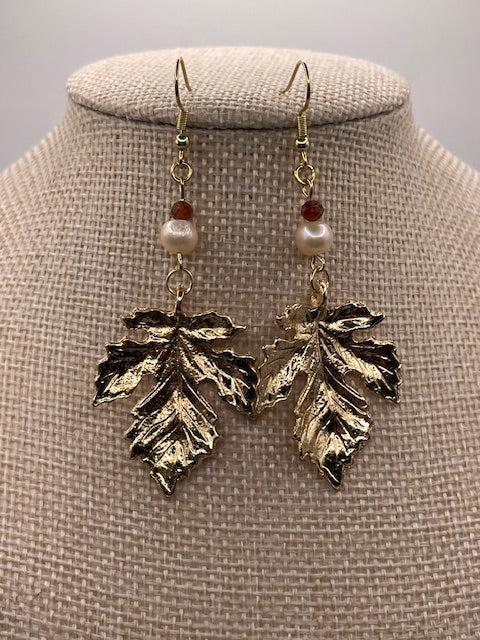 Gold Leaf Earrings