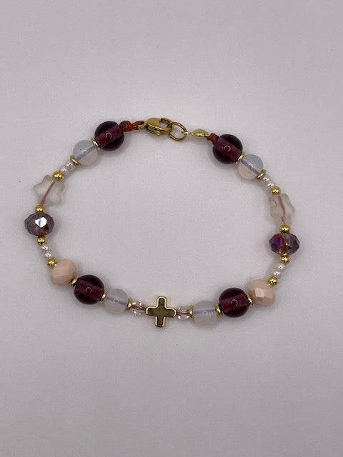 Violet Macrame Bracelet