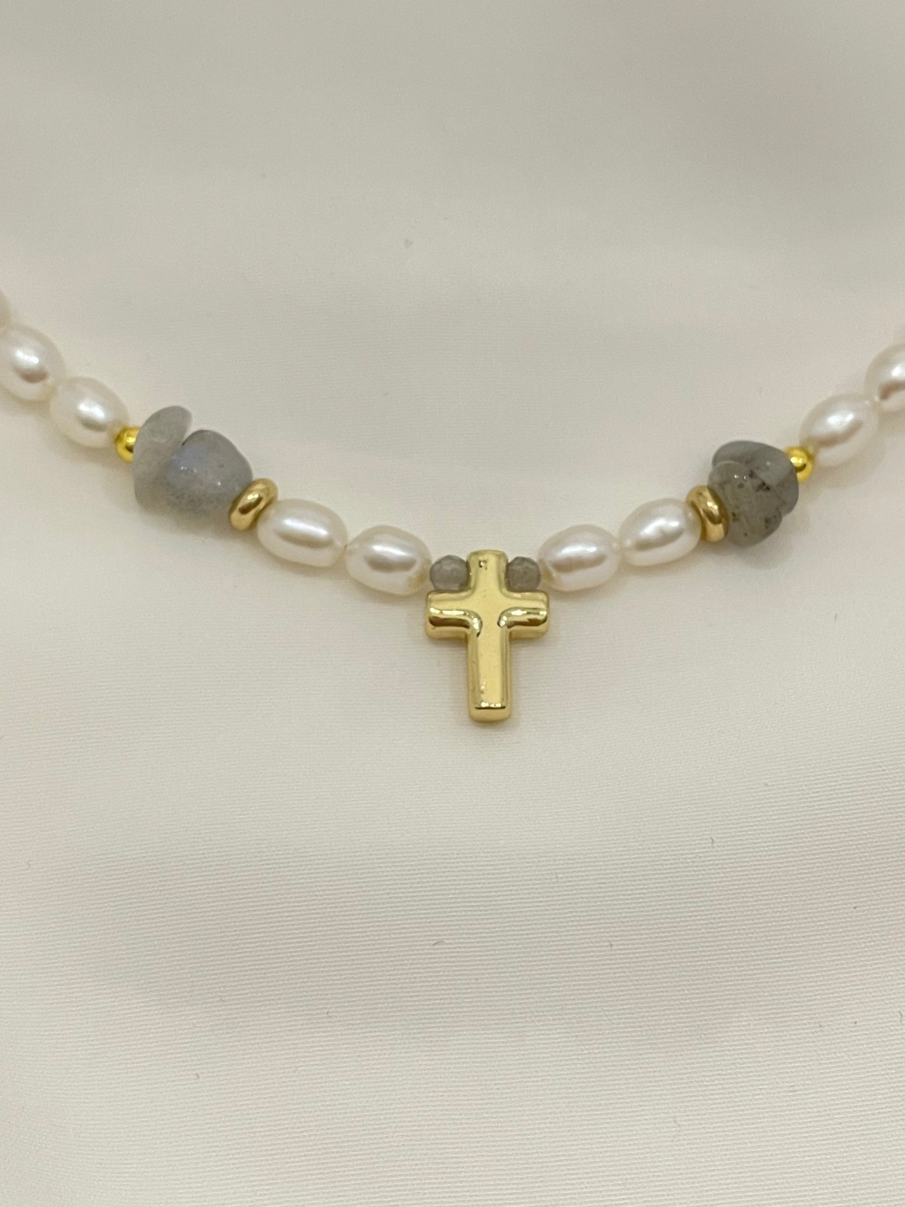 Labradorite & Pearls Necklace