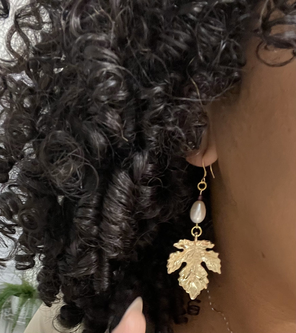 Gold Leaf Earrings