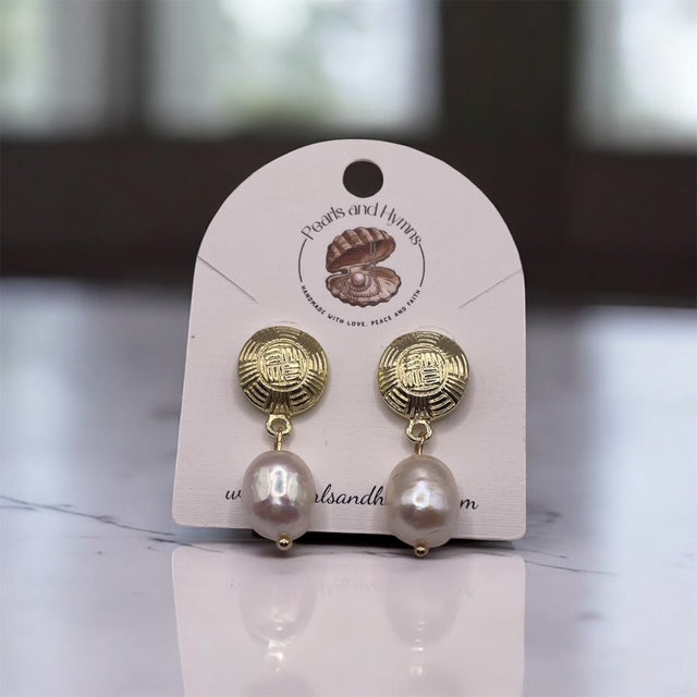 Working Girl Dangle Pearl Earrings